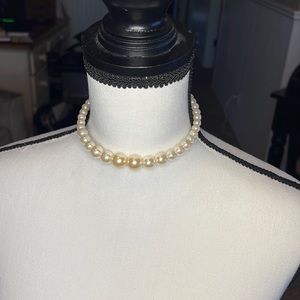 Beaded choker necklace